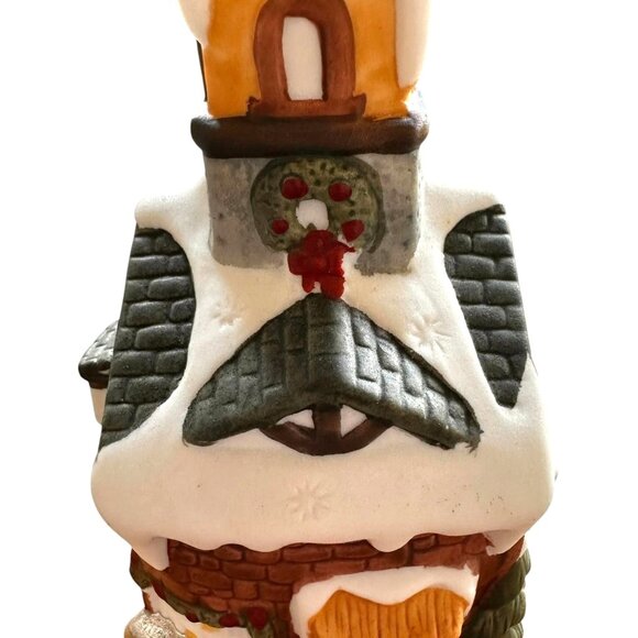 Vintage Gift Collection Hand Painted Porcelain House Dinner Bell Christmas Gift - Picture 3 of 12